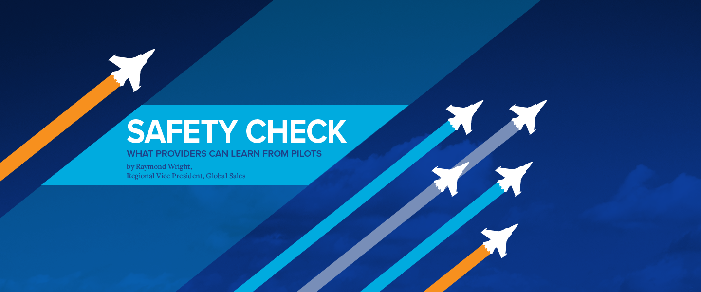 Custom blog article hero graphic with illustrated fighter jets flying trailing blue and orange lines