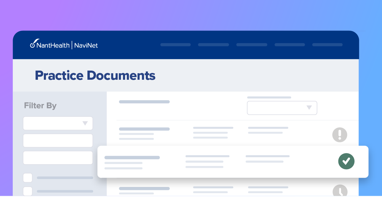 Illustration of Document Exchange (DocX) within NaviNet