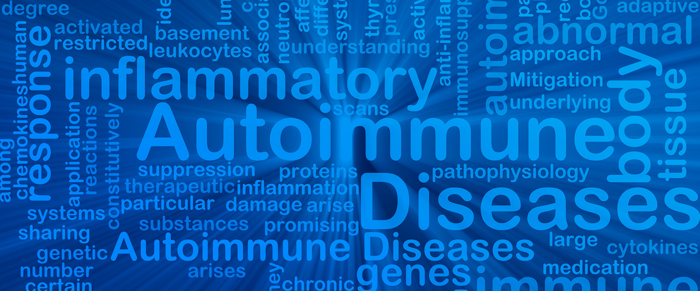 Autoimmune Diseases Blog Header with Eviti Branded Blue Gradient Overlay