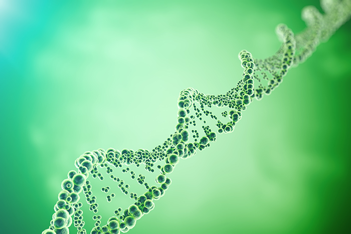 Green DNA Helix