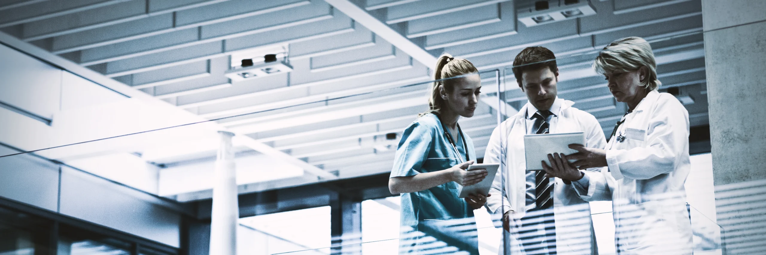 Medical staff collaborating in a provider office
