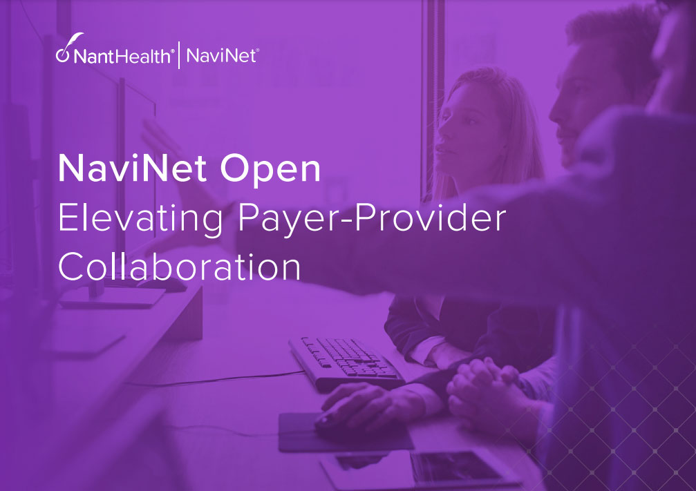 NaviNet Open Elevating Payer-Provider Collaboration Brochure Cover Image